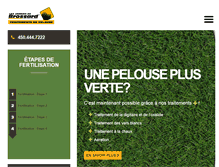 Tablet Screenshot of lesjardinsdebrossard.com